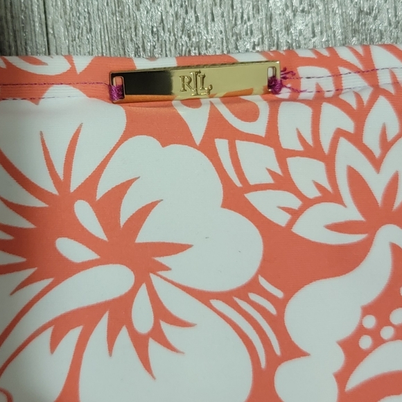 Ralph Lauren Womens Size 6 Pink Coral Tropical Hawaiian Floral Tankini Swimsuit - Picture 8 of 10